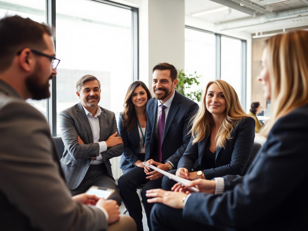 K&R Buffalo Management team meeting in their Buffalo office