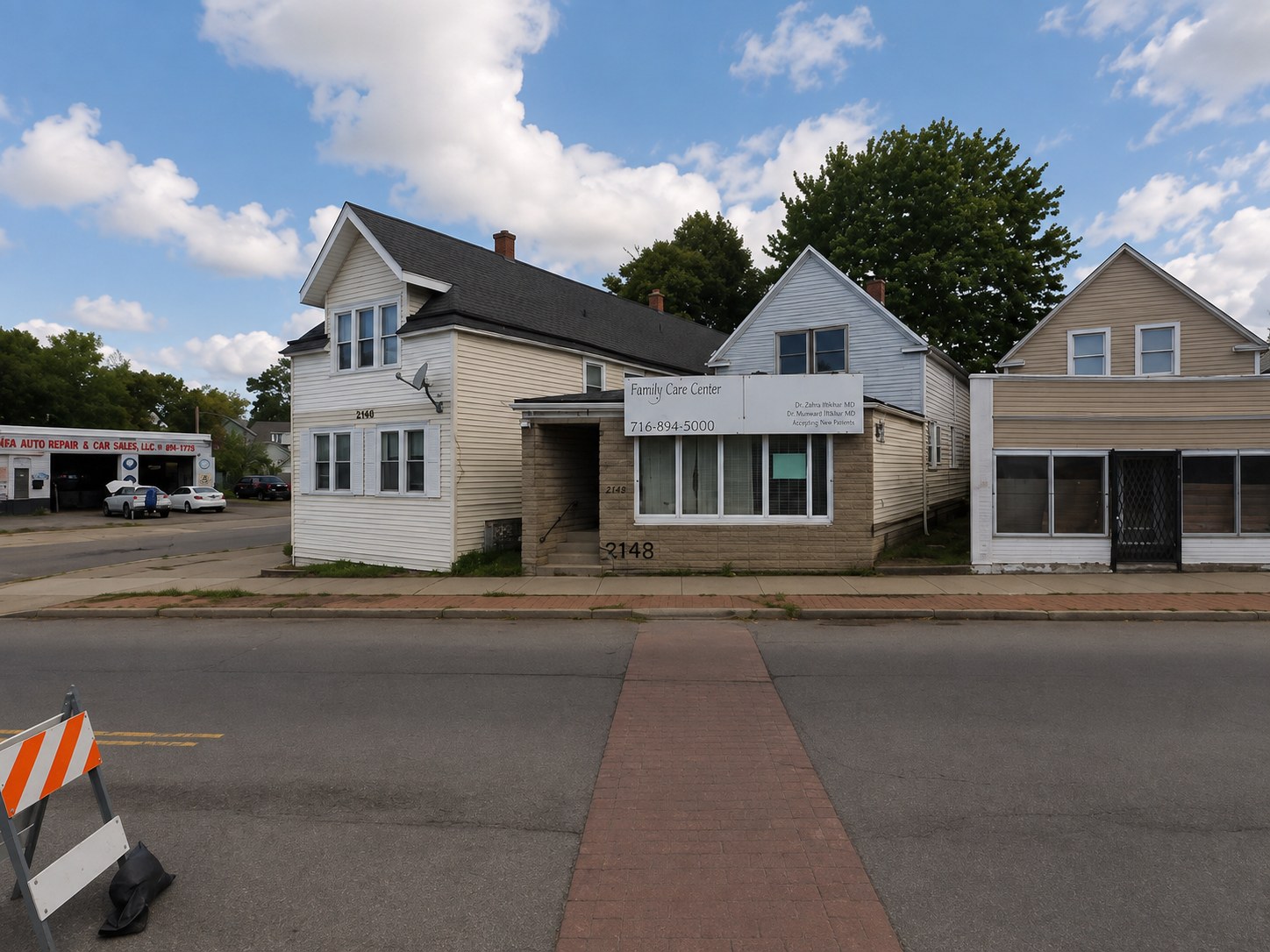 Street view of the two-family home at 2146 Genesee St, Buffalo NY